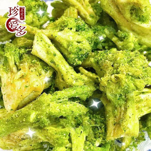 西蓝花脆果蔬脆整箱1kg批发即食蔬菜干散装脱水零食厂家批发代发
