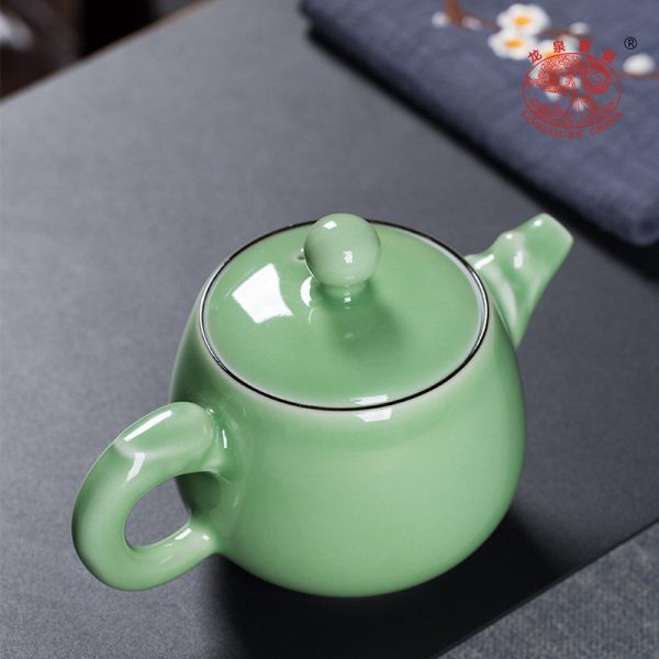 龙泉青瓷 创意中式茶壶手工泡茶壶单壶 陶瓷家用过滤功夫茶具茶壶