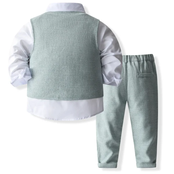 男童礼服童装春秋新款儿童衬衫马甲裤子套装宝宝西服婴童衣服服饰