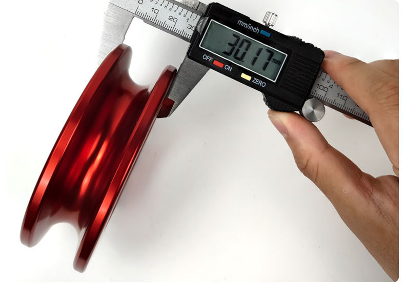 金属滑轮 航空铝材质 救援滑轮搭配软卸扣 拖车环 120mm金属滑轮