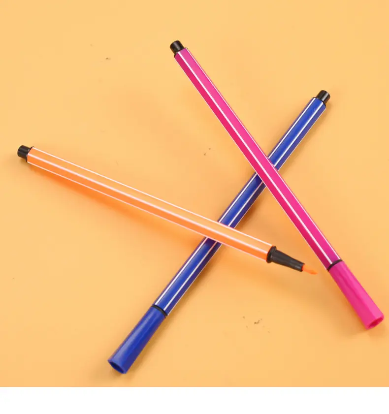 12色创意漂流瓶水彩笔环保水洗画画笔糖果色美术笔学生奖品