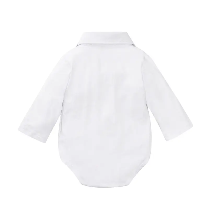 跨境 婴儿夏季新款男童短袖领结哈衣 潮宝新生儿帅气三角爬哈礼服