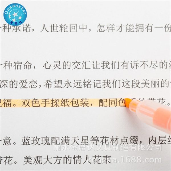 彩色荧光笔划重点笔批发马克笔水性儿童考试手账笔学生用水彩笔