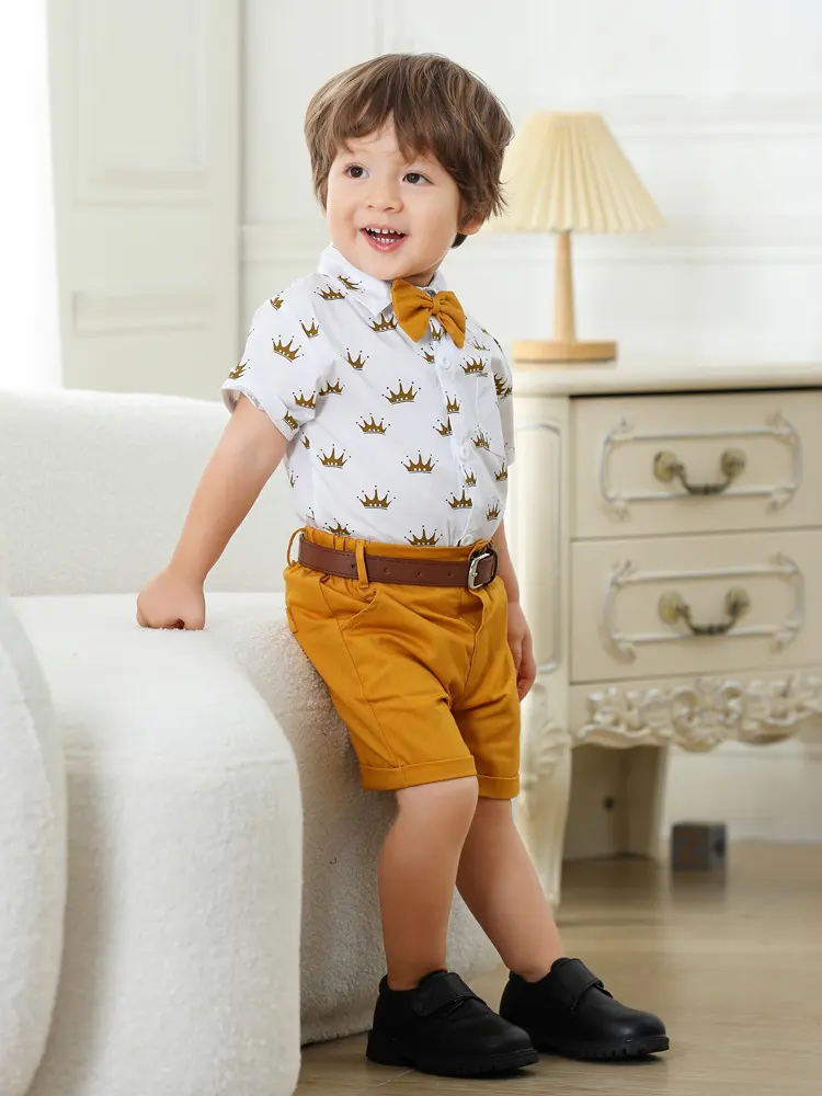 boys sets代工定制秋冬新款 跨境校服礼服批发kid clothe外贸工厂