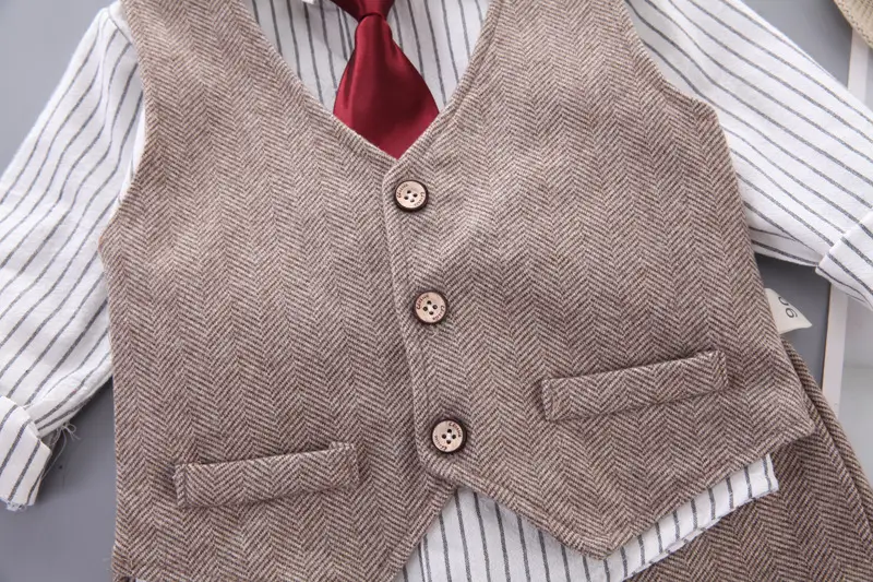 欧美男童西装套装婴幼儿绅士服表演生日摄影春秋冬礼服跨境多件套