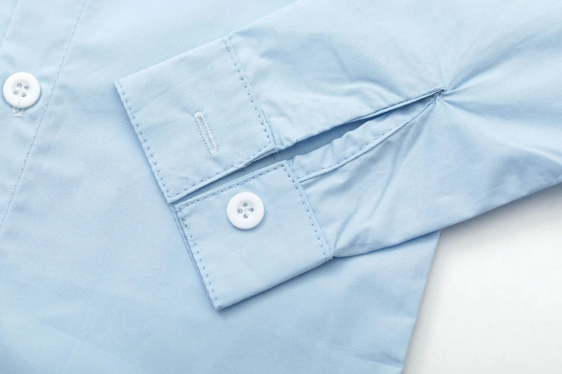 春秋四季通用欧美棉现货蓝色整手批发长袖纯色男翻领童装一件代发