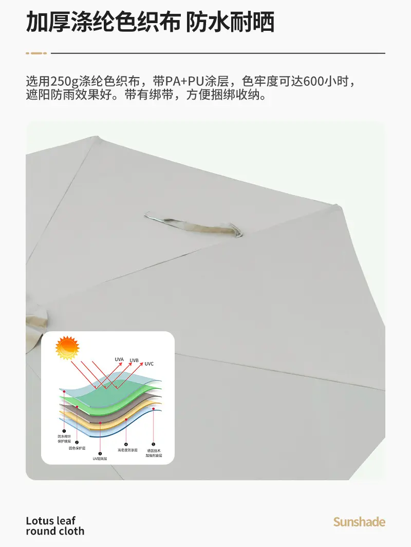 庭院室外罗马伞户外餐厅奶茶店大雨伞沙滩露天花园手动铝遮阳伞