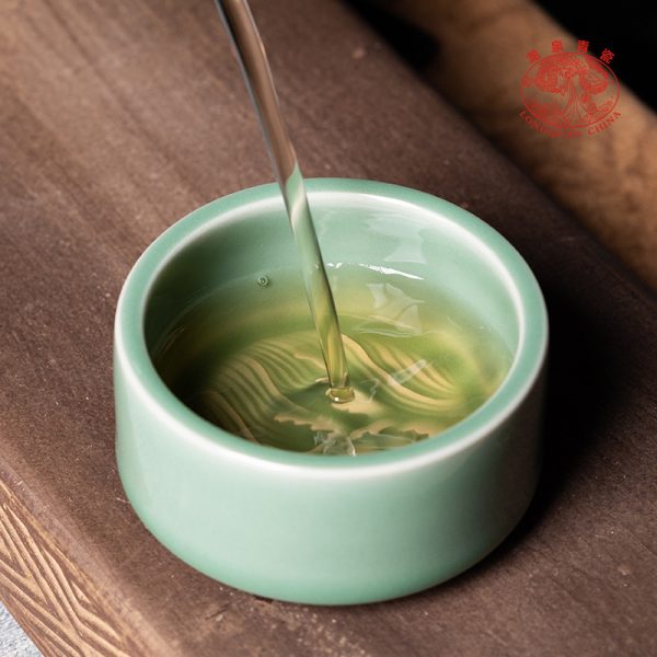 龙泉青瓷 创意手工主人杯单杯功夫茶杯 陶瓷高档正直品茗杯泡茶碗