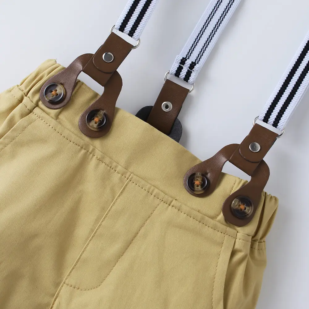 加工定制 跨境 欧美新款春秋童装男童长袖衬衫长裤绅士三件套礼服