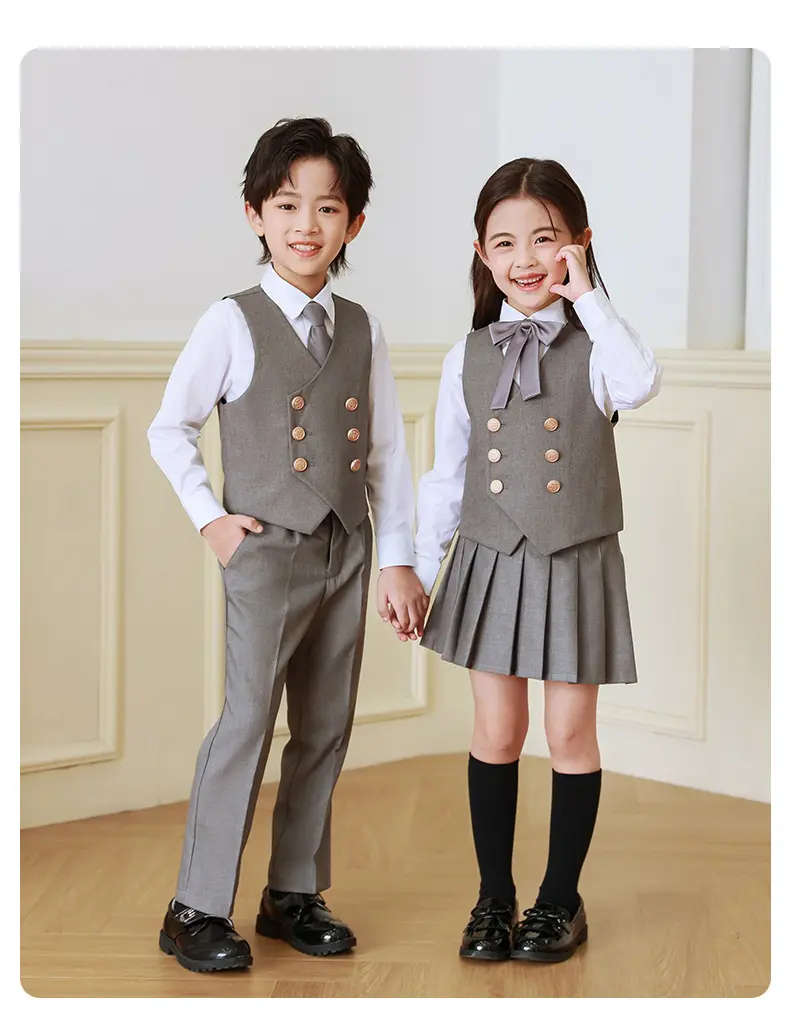 春秋装套装英伦风幼儿园园服夏装班服儿童演出表演合唱小学生校服