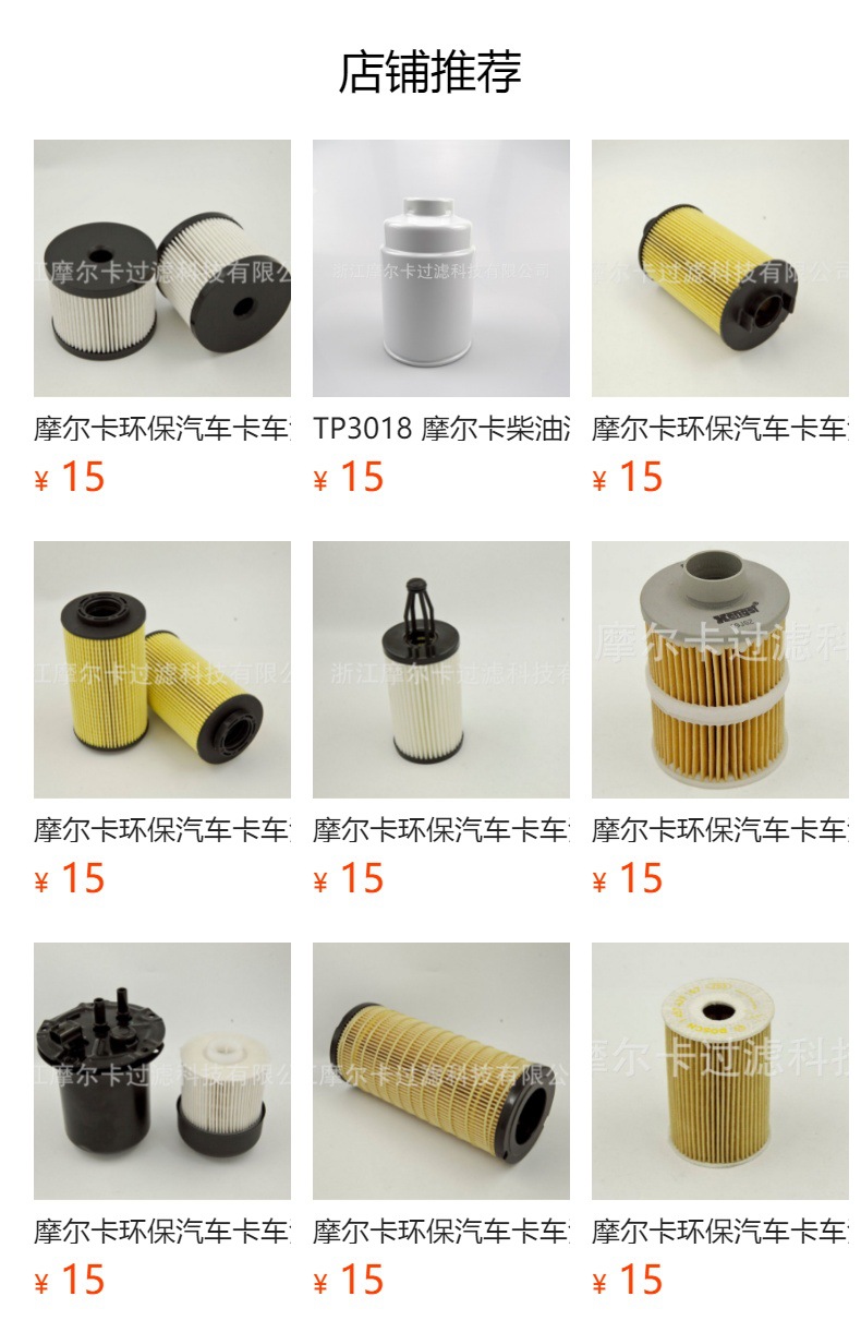 摩尔卡厂家直销汽车卡车汽油发动机系统 3C0 127 434A 机油滤清器