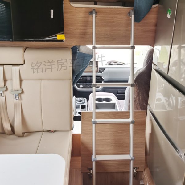 房车后爬梯 旅居车拖挂车内外组合爬梯 大通V80全顺可折叠梯子