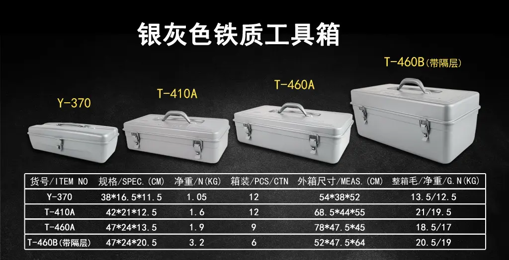 工具箱铁工具箱家用铁皮五金收纳箱多功能大中小号手提五金工具箱