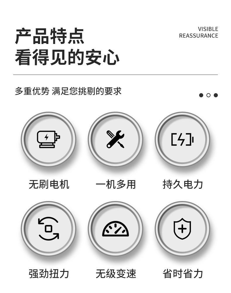 家用锂电扳手大扭力木工汽修冲击风炮扳手电动螺丝刀无刷电动工具