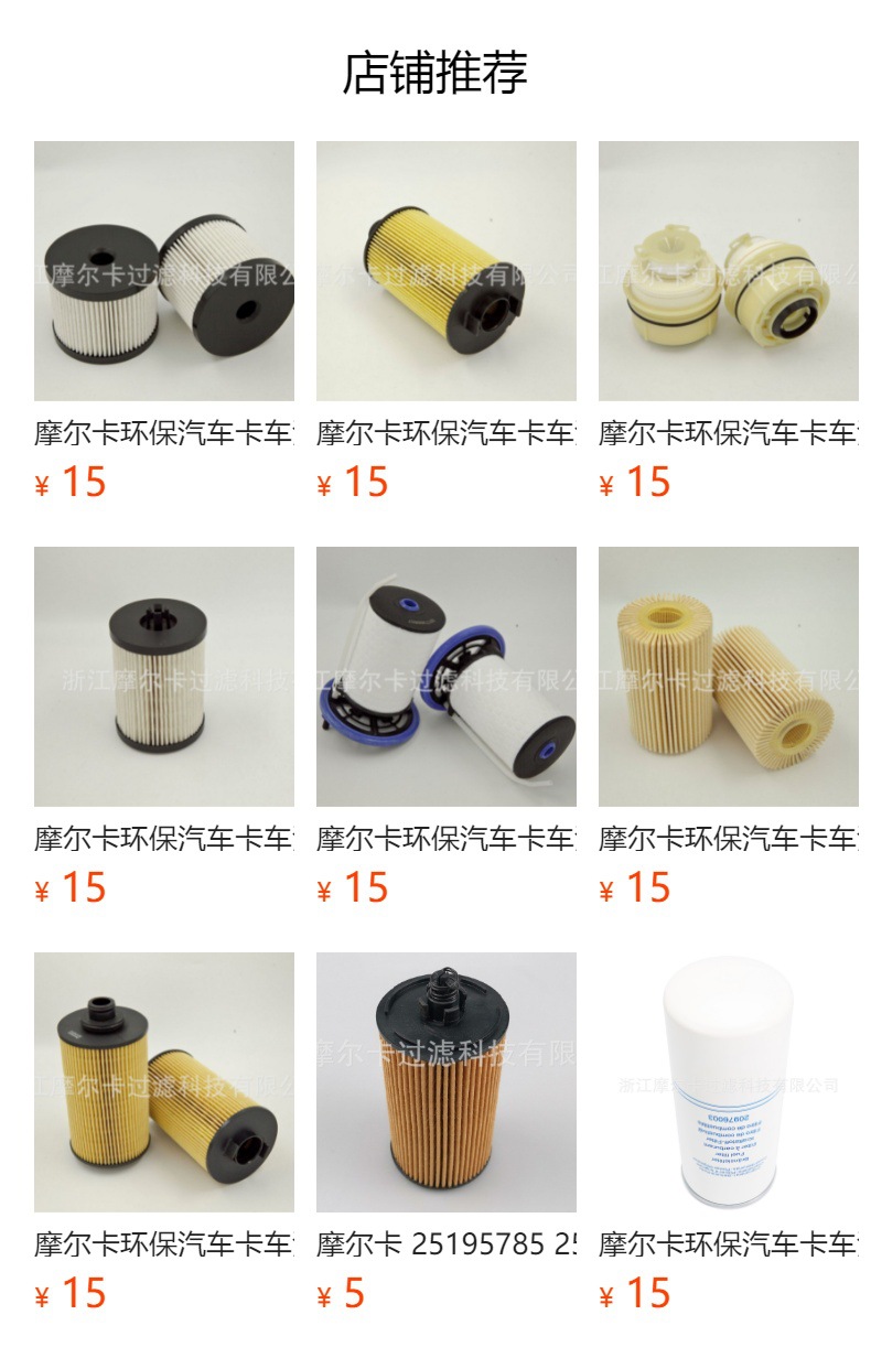 厂家直销柴油汽车卡车汽油发动机 C875 C881 燃油机油滤清器 滤芯