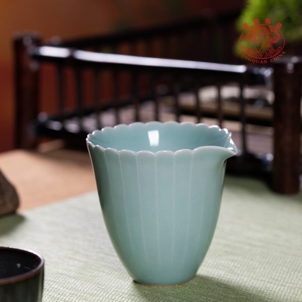 龙泉青瓷公道杯防烫分茶器匀杯陶瓷创意茶海单个家用功夫茶具配件