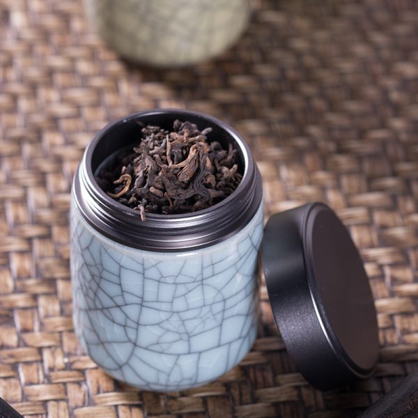 龙泉青瓷 厂家直销小号迷你茶叶罐 陶瓷便携家用旅行小茶罐可LOGO