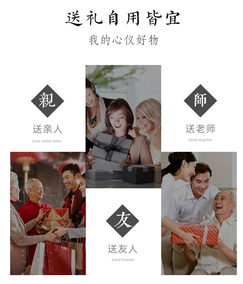 龙泉青瓷象耳瓶陶瓷花瓶仿古汝瓷摆件客厅插花轻奢瓷器高档礼盒装