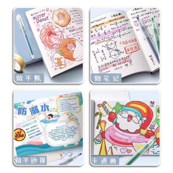 学生用划重点荧光笔涂鸦手账笔彩色单头荧光笔定制批发标记记号笔