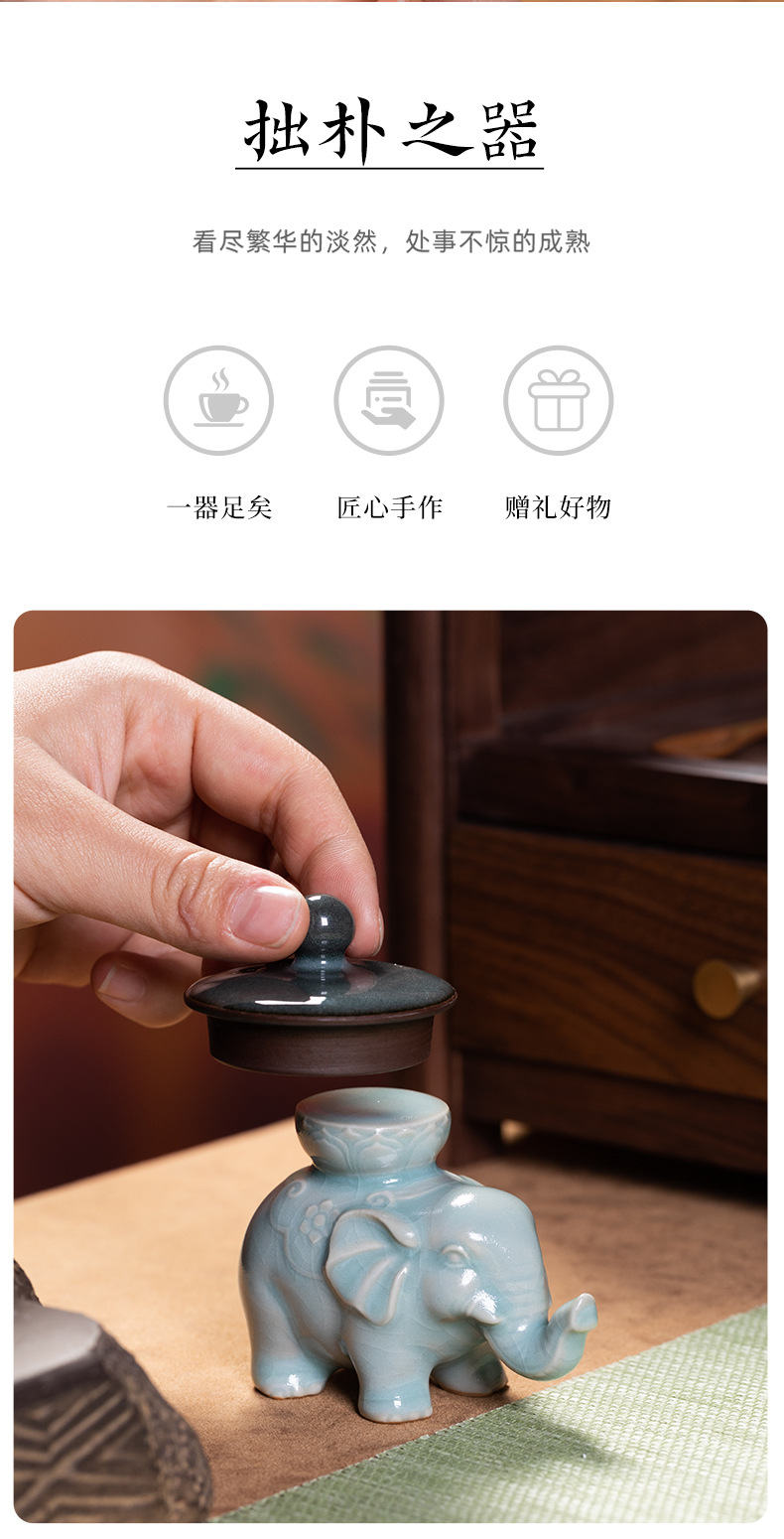 龙泉青瓷壶承盖置陶瓷茶器盖托创意功夫茶具茶道配件茶玩茶宠摆件