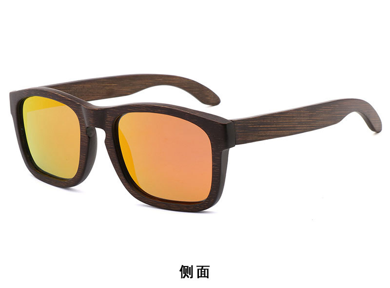 跨境全框架骑行竹木眼镜 复古木质偏光太阳眼镜 UV400 可定制LOGO