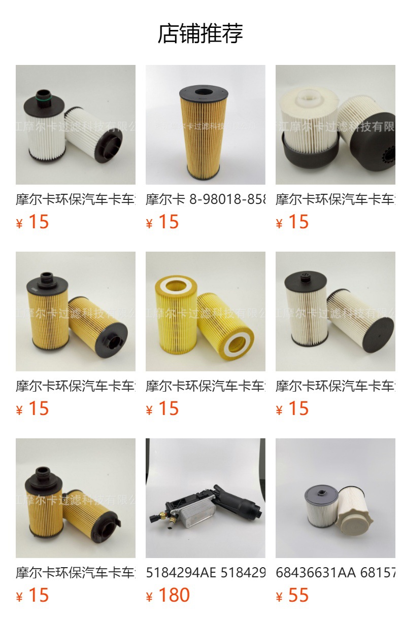 厂家直销汽车卡车发动机 HU 819X/OX149D/50013618 机油滤清器