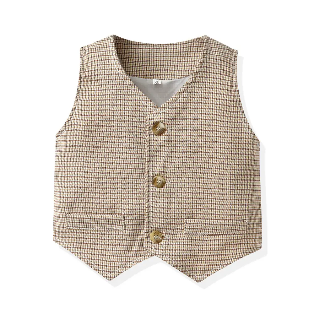 儿童西装套装帅气男童花童马甲礼服男宝宝周岁生日中大童西服秋冬