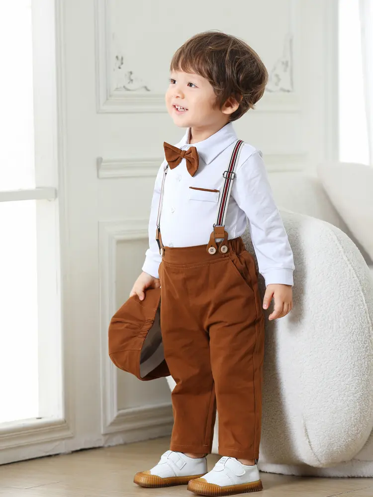 boys sets代工定制秋冬新款 跨境校服礼服批发kid clothe外贸工厂