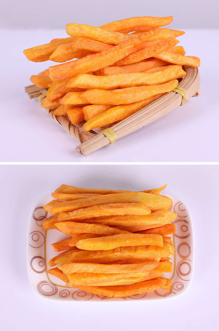 香脆红薯条脱水即食大袋蔬菜干地瓜干果蔬脆片小零食散装出口批发