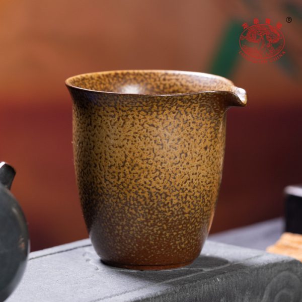 龙泉青瓷 柴烧仿古公道杯家用功夫茶配件 陶瓷手工大号茶海分茶器