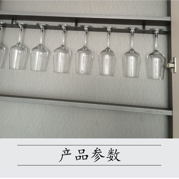 酒架置物架酒柜吧台多功能家用铝合金悬空单排架倒挂红酒高脚杯架