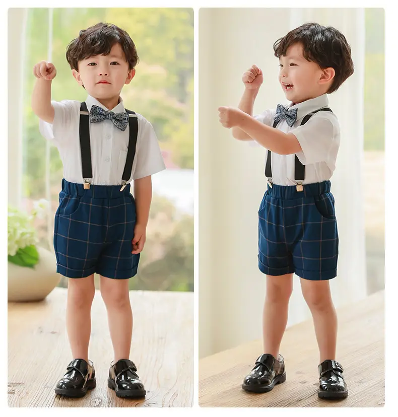 男童西装套装周岁礼服男孩夏季宝宝小西服生日儿童小西服婚礼花童
