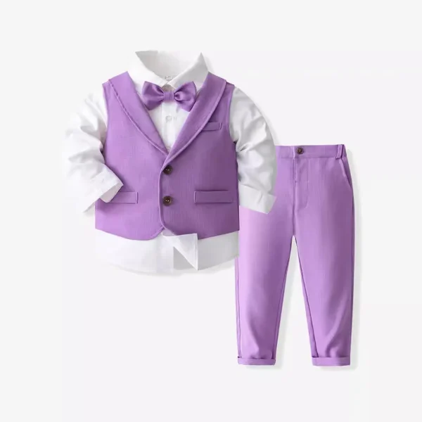 春秋英伦风童装工厂批发男童小西装礼服套装一件代发森系表演服