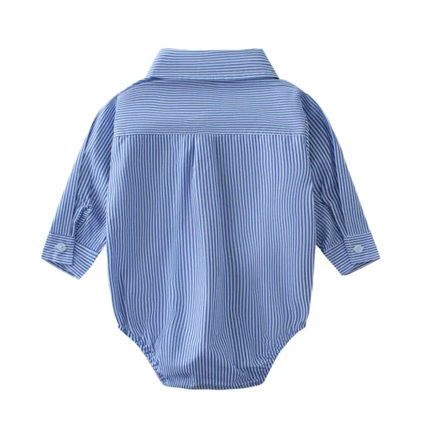 现货 ins婴幼儿春秋礼服哈衣抓周拍照爬服男童周岁夏季童装连体衣