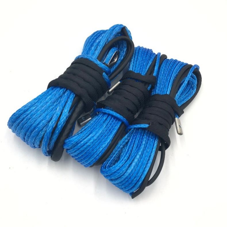 15mm*30m绞盘绳 加工定制 超高分子量聚乙烯纤维汽车牵引拖车救援