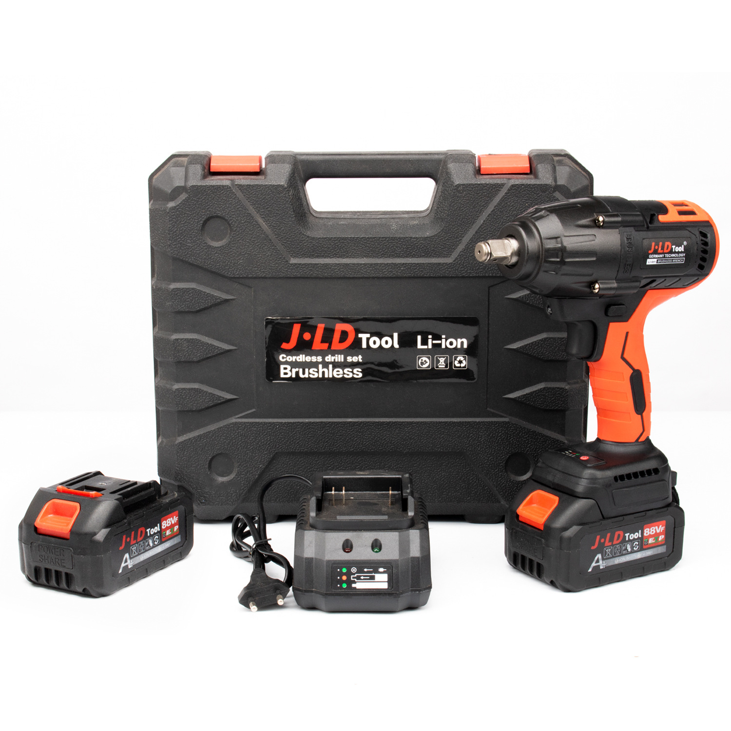 外贸无刷电动扳手大扭力架子工轮胎汽修充电式冲击风炮锂电扳手