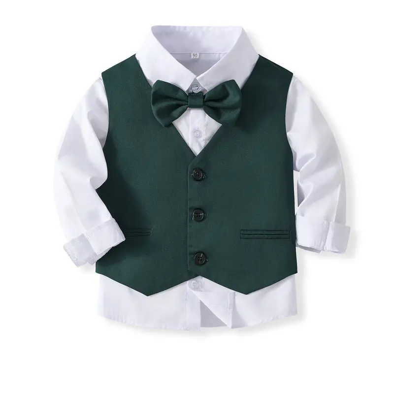 儿童英伦绅士西装男童套装礼服宝宝主持人演出服男孩花童西服童装