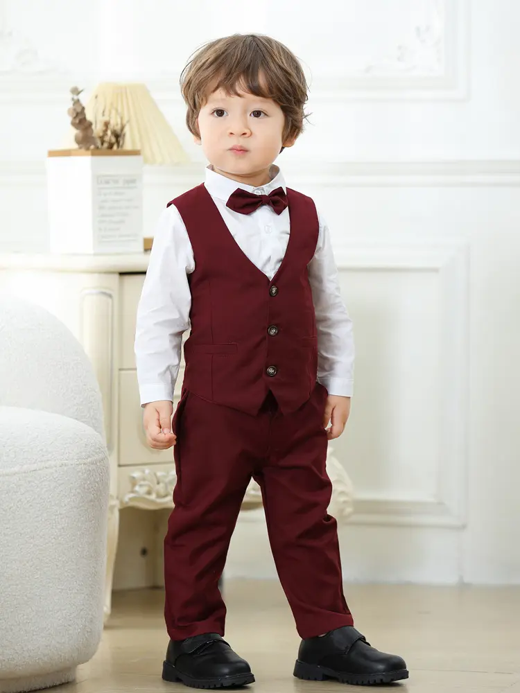 boys sets代工定制秋冬新款 跨境校服礼服批发kid clothe外贸工厂
