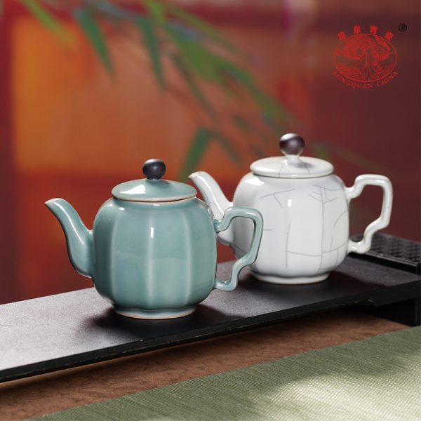 龙泉青瓷正品茶壶单壶陶瓷中式小泡茶壶单个人功夫茶具家用带过滤