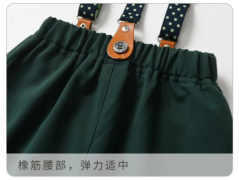 男童春秋款两件儿童套装礼服宝宝生日周岁帅气绅士钢琴表演小西服