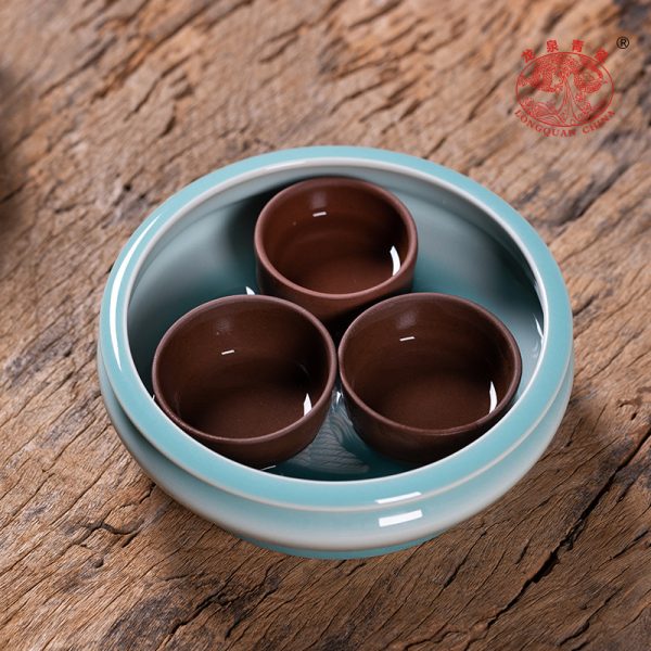 龙泉青瓷 纯手工茶洗大号功夫茶道配件 陶瓷名家水盂笔洗茶渣缸