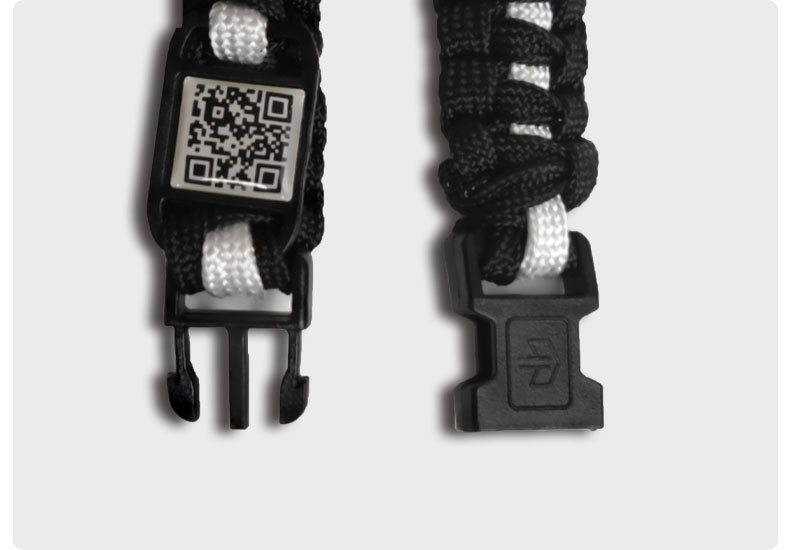 定制【高品质手链】7英寸 户外逃生荒野求生手环8英寸 涤纶材质