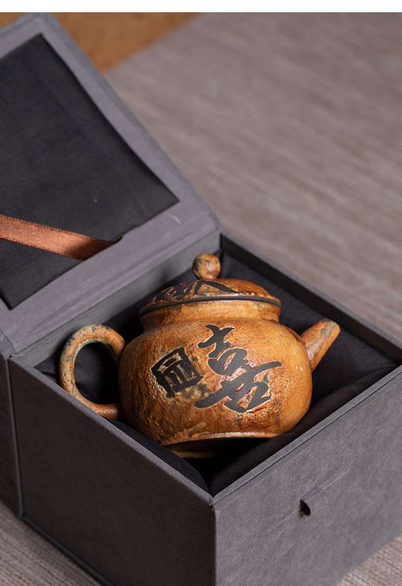 龙泉青瓷 茶壶手工老岩泥过滤泡茶壶单壶 陶瓷家用功夫茶具小水壶