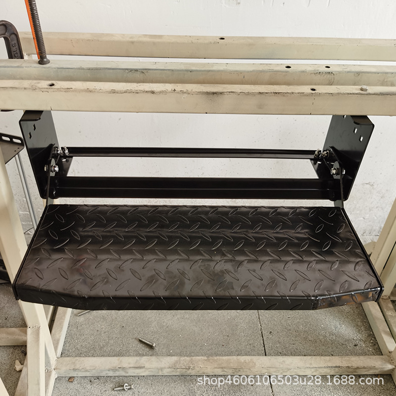 美式房车折叠踏步 旅居车上下迎宾踏板 拖挂车单层踏步手动收缩脚