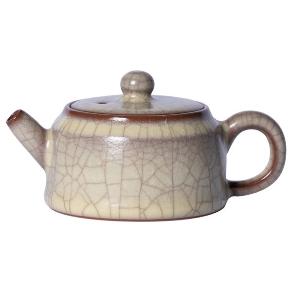 龙泉青瓷 纯手工传世哥窑高档过滤泡茶壶 陶瓷功夫茶壶大容量单壶