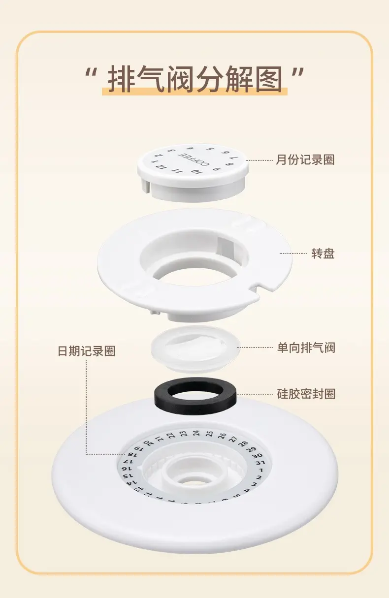 糖果储物真空罐子五谷杂粮收纳盒不锈钢咖啡粉密封罐咖啡豆保存罐