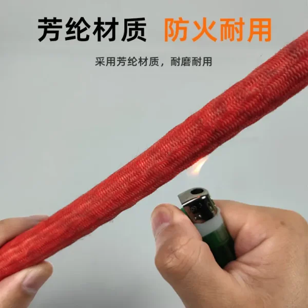 【厂家定制】 超高分子聚乙烯12mm x 24m芳纶绞盘绳 汽车牵引绳