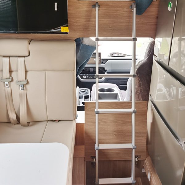 房车后爬梯 旅居车拖挂车内外组合爬梯 大通V80全顺可折叠梯子