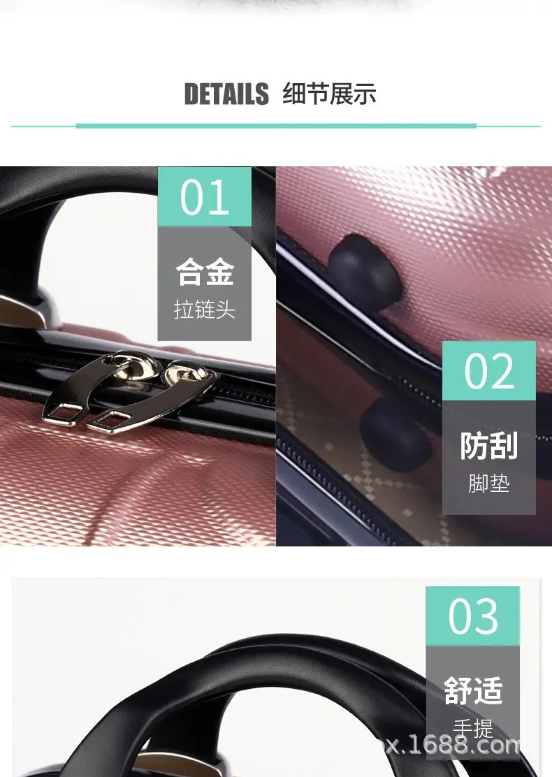 跨境礼盒加印LOGO精美创意礼品盒服装礼盒礼物盒手提箱子小行李箱