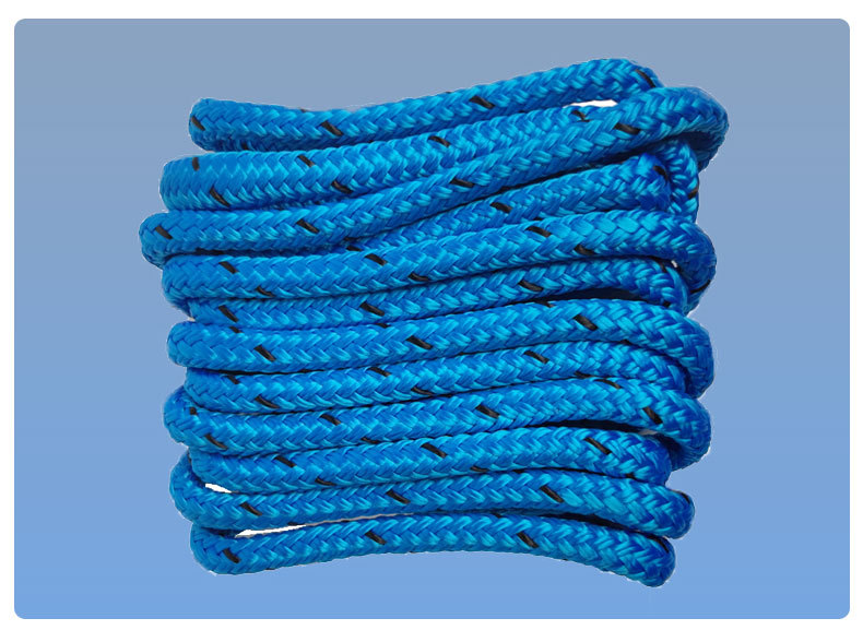 码头线绳 船坞绳索 双层编织锚固线 系泊线 双编织蓝色绳